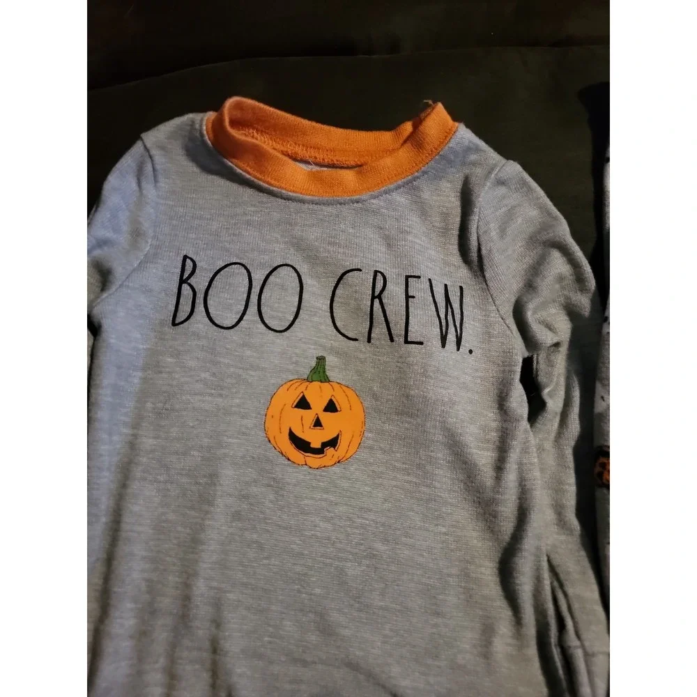 Rae Dunn Halloween boo crew pajamas size 2t